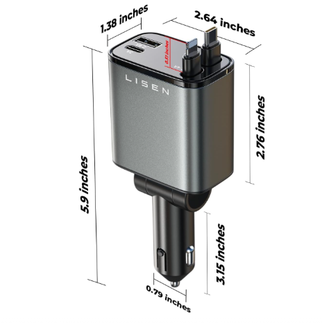 Multi-Device Retractable Charging Cables