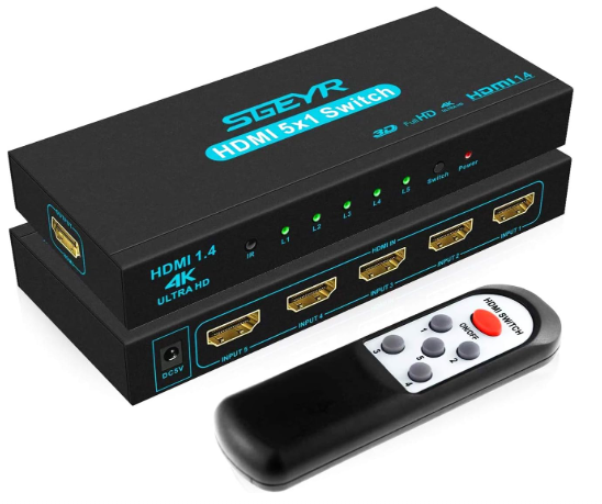 SGEYR 5×1 HDMI Switcher: In Depth User Review