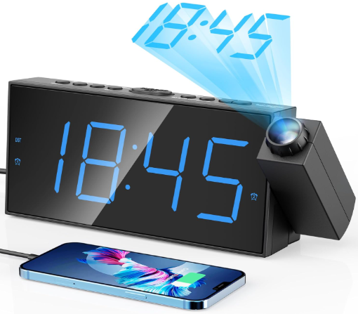 Best Digital Projection Alarm Clock for Heavy Sleepers: In Depth User Review